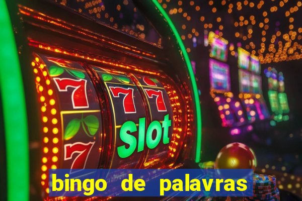 bingo de palavras para imprimir colorido