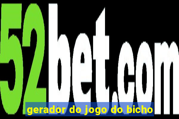 gerador do jogo do bicho