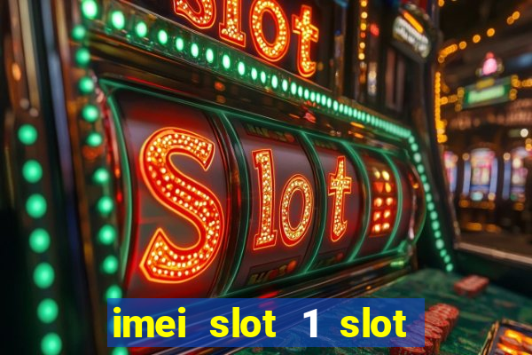 imei slot 1 slot 2 nedir