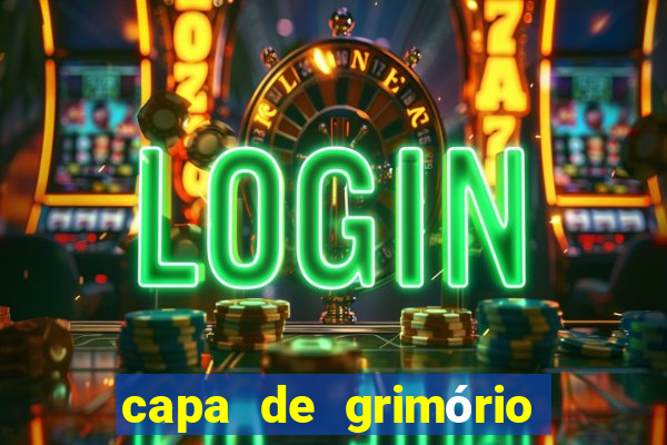 capa de grimório para imprimir