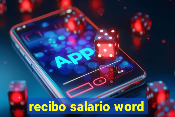 recibo salario word