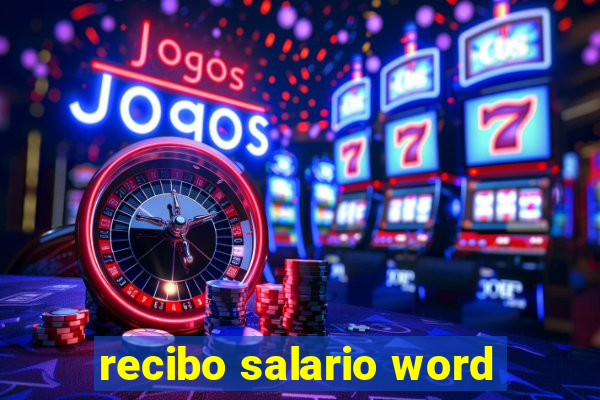 recibo salario word