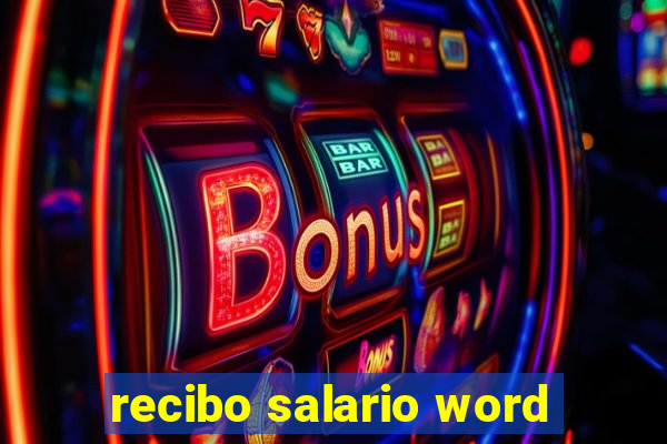 recibo salario word