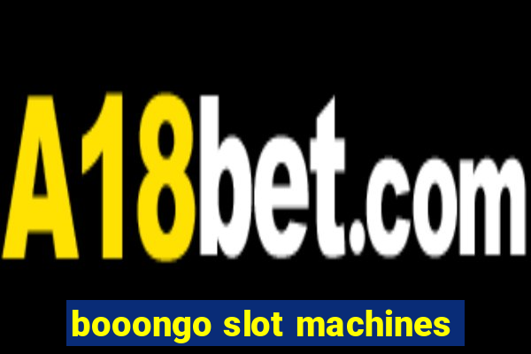 booongo slot machines