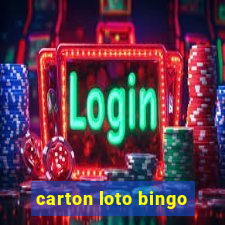 carton loto bingo