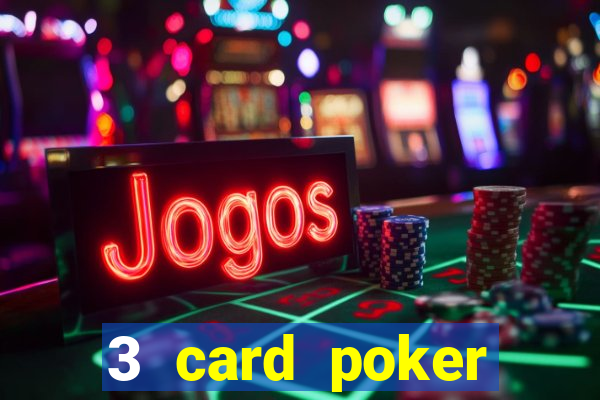 3 card poker casino odds