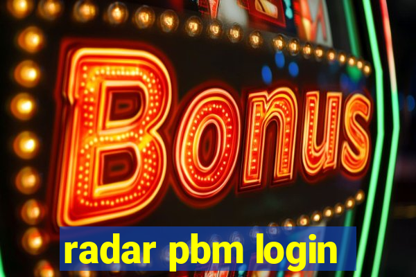 radar pbm login