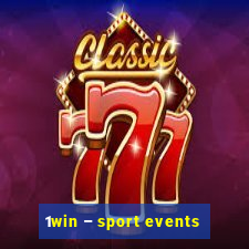 1win – sport events