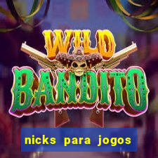 nicks para jogos de tiro