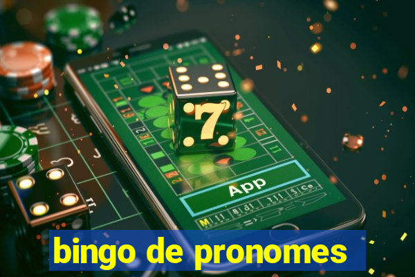 bingo de pronomes