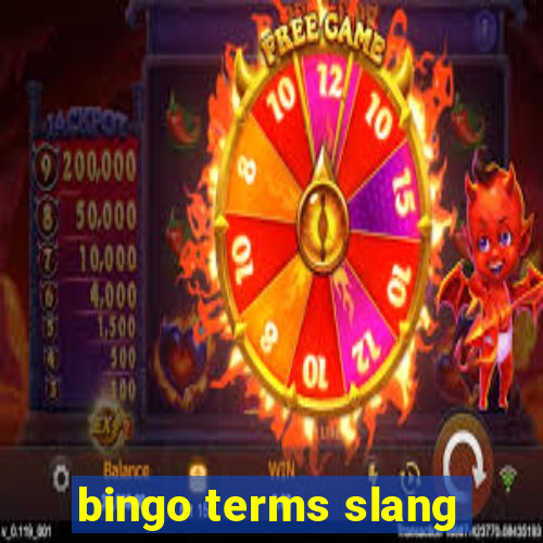 bingo terms slang