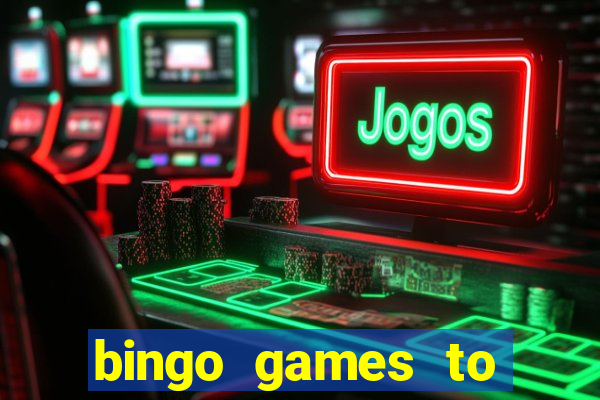 bingo games to play for free