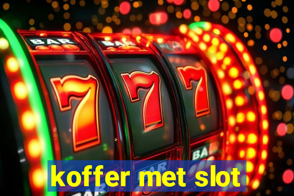 koffer met slot