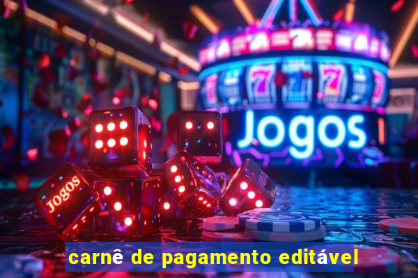 carnê de pagamento editável