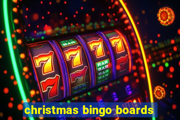 christmas bingo boards