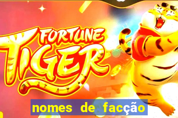 nomes de facção para jogo