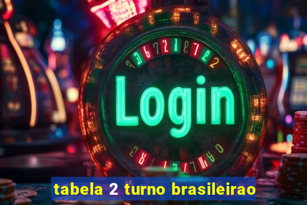 tabela 2 turno brasileirao