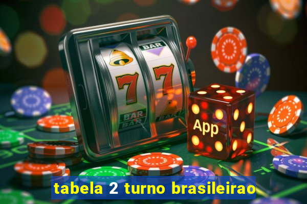 tabela 2 turno brasileirao