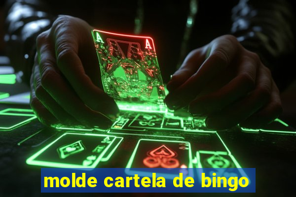 molde cartela de bingo