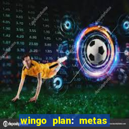 wingo plan: metas & prazos