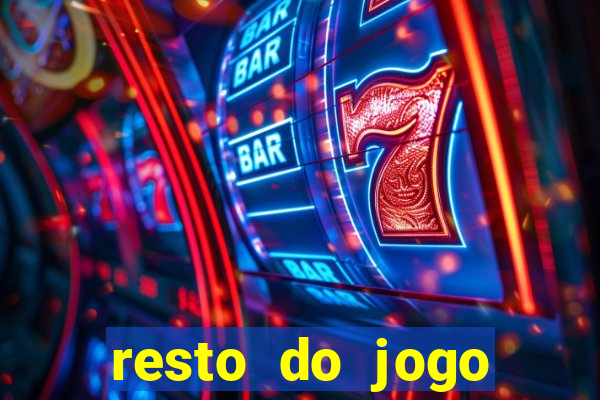 resto do jogo placar atual