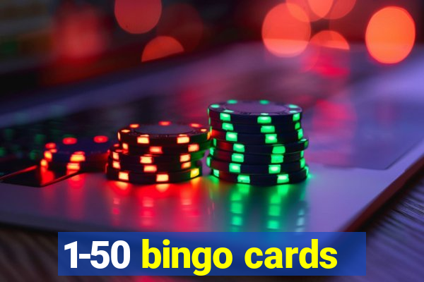 1-50 bingo cards