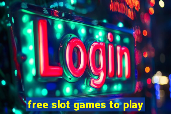 free slot games to play