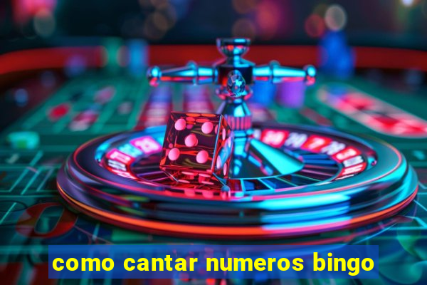 como cantar numeros bingo