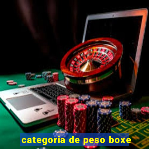 categoria de peso boxe