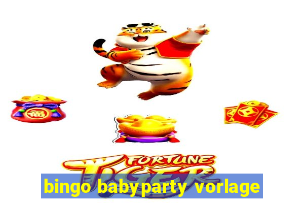 bingo babyparty vorlage