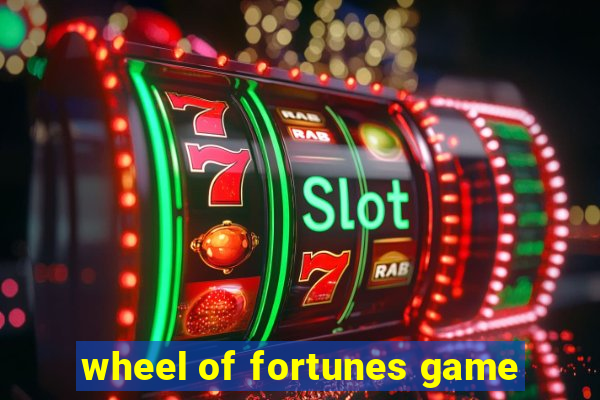 wheel of fortunes game