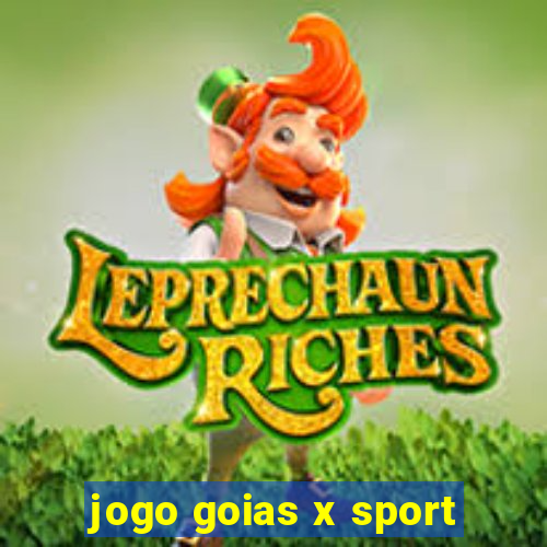 jogo goias x sport