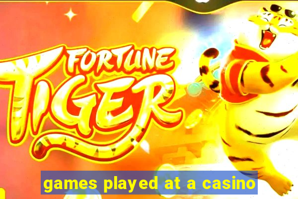 games played at a casino