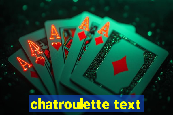 chatroulette text