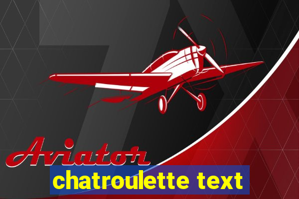 chatroulette text