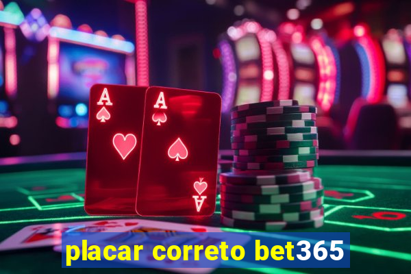 placar correto bet365