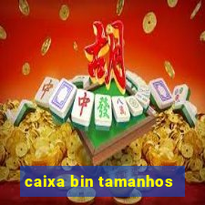 caixa bin tamanhos