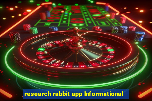 research rabbit app Informational