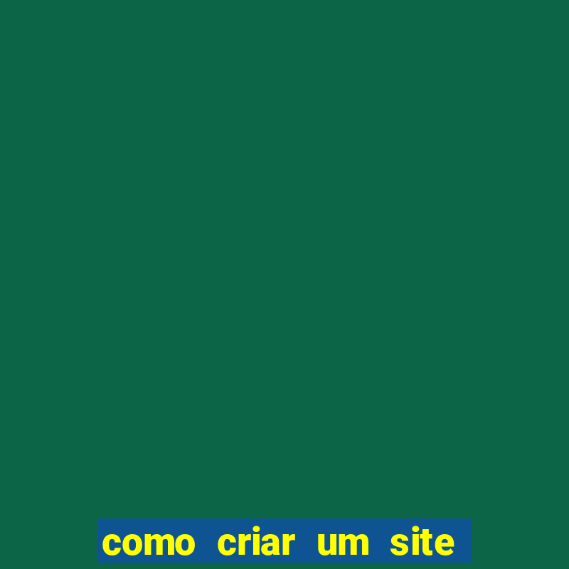 como criar um site de jogos