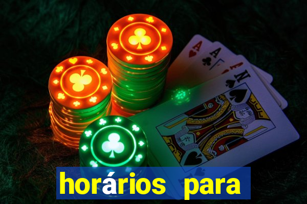 horários para jogar fortune tiger