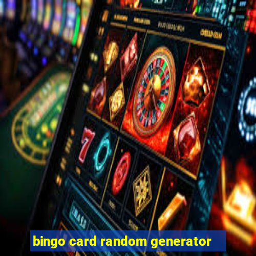 bingo card random generator