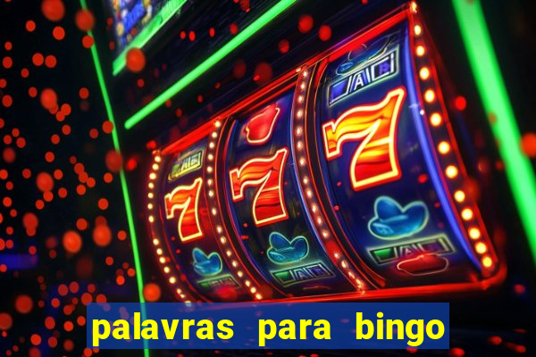 palavras para bingo cha de bebe