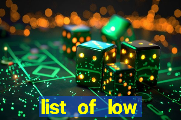 list of low volatility slot machines