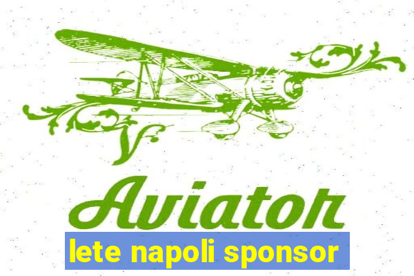 lete napoli sponsor