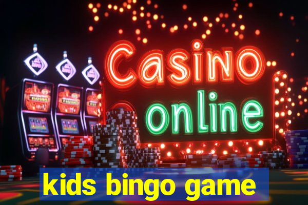 kids bingo game