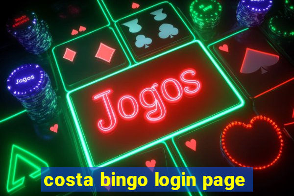 costa bingo login page