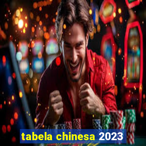 tabela chinesa 2023