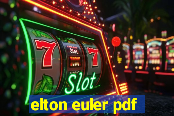 elton euler pdf