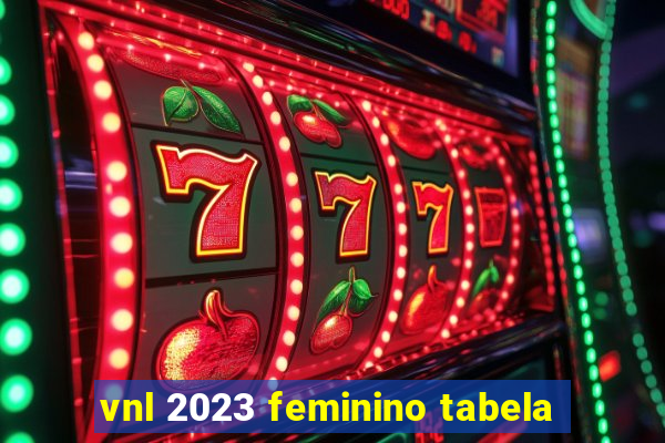 vnl 2023 feminino tabela