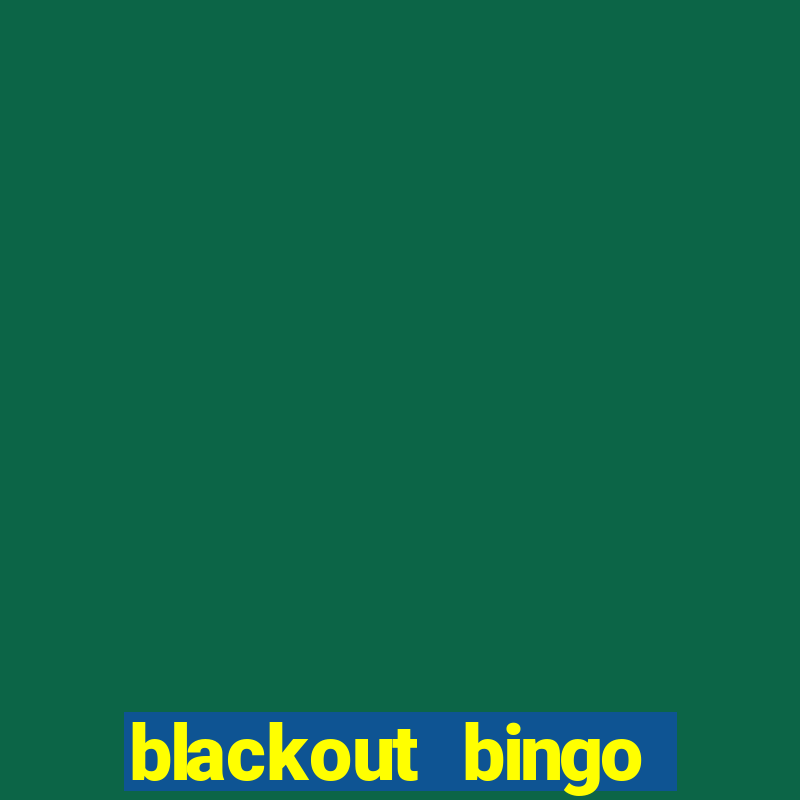 blackout bingo promo code free money no deposit